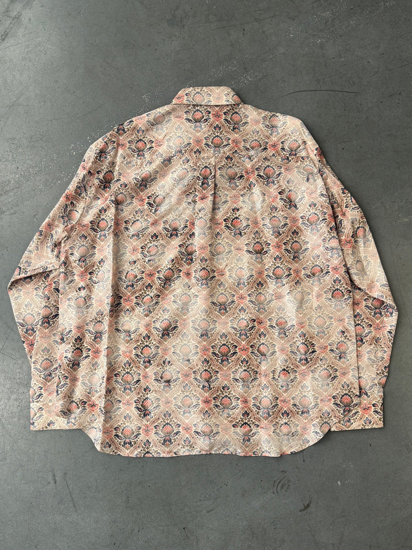 2021 DIOR X AMOAKO BOAFO MEN SILK LS SHIRT