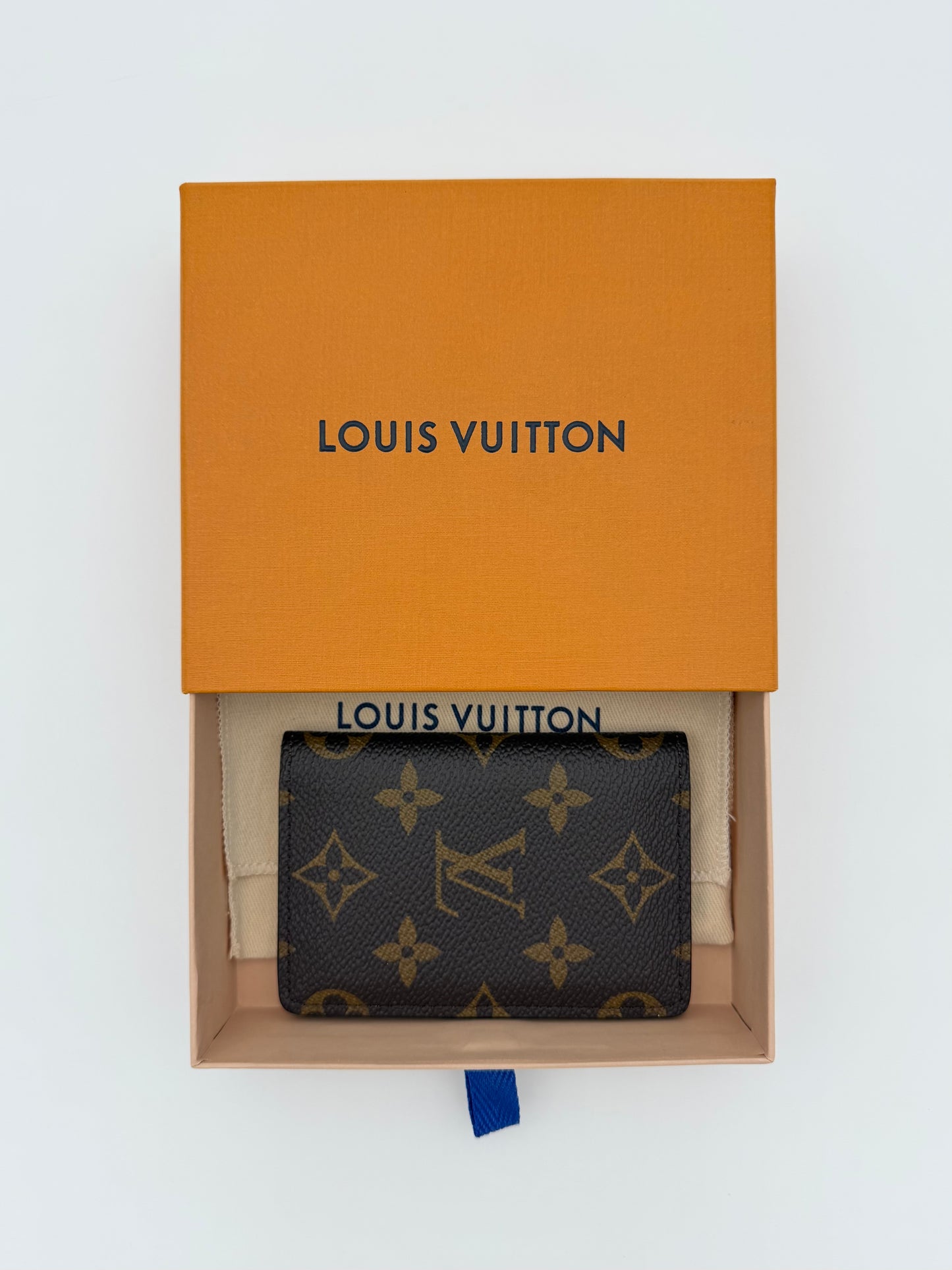 LOUIS VUITTON MONOGRAM POCKET ORGANIZER (WITH BOX) (EMBOSSED INITIALS 'DN')