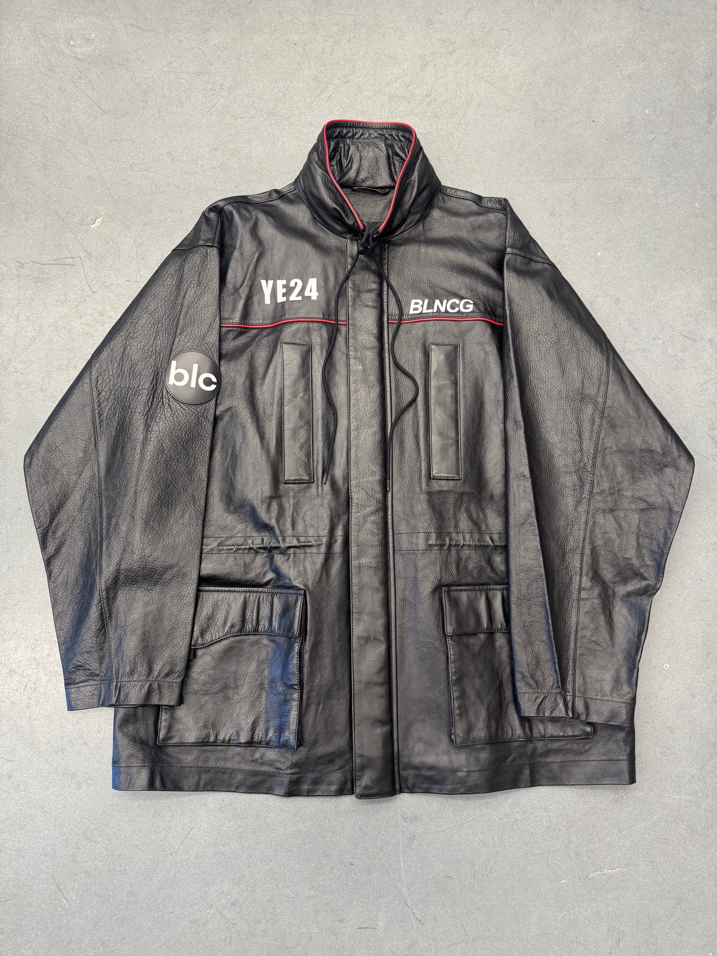 S/S 2020 YE24 BALENCIAGA BLNCG RUNWAY OVERSIZED LEATHER PARKA JACKET