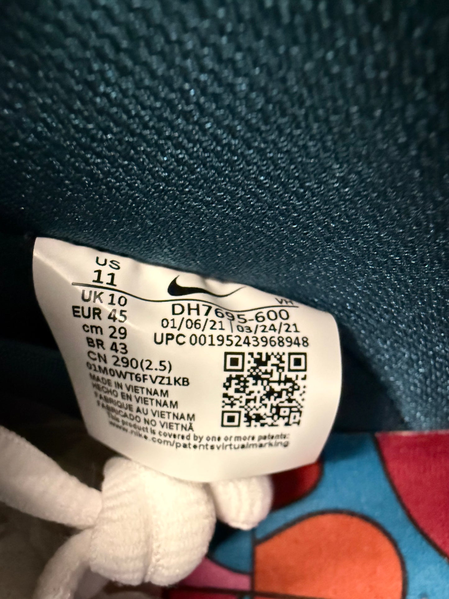 2021 SIZE 11 NIKE SB DUNK LOW PRO PARRA ABSTRACT ART