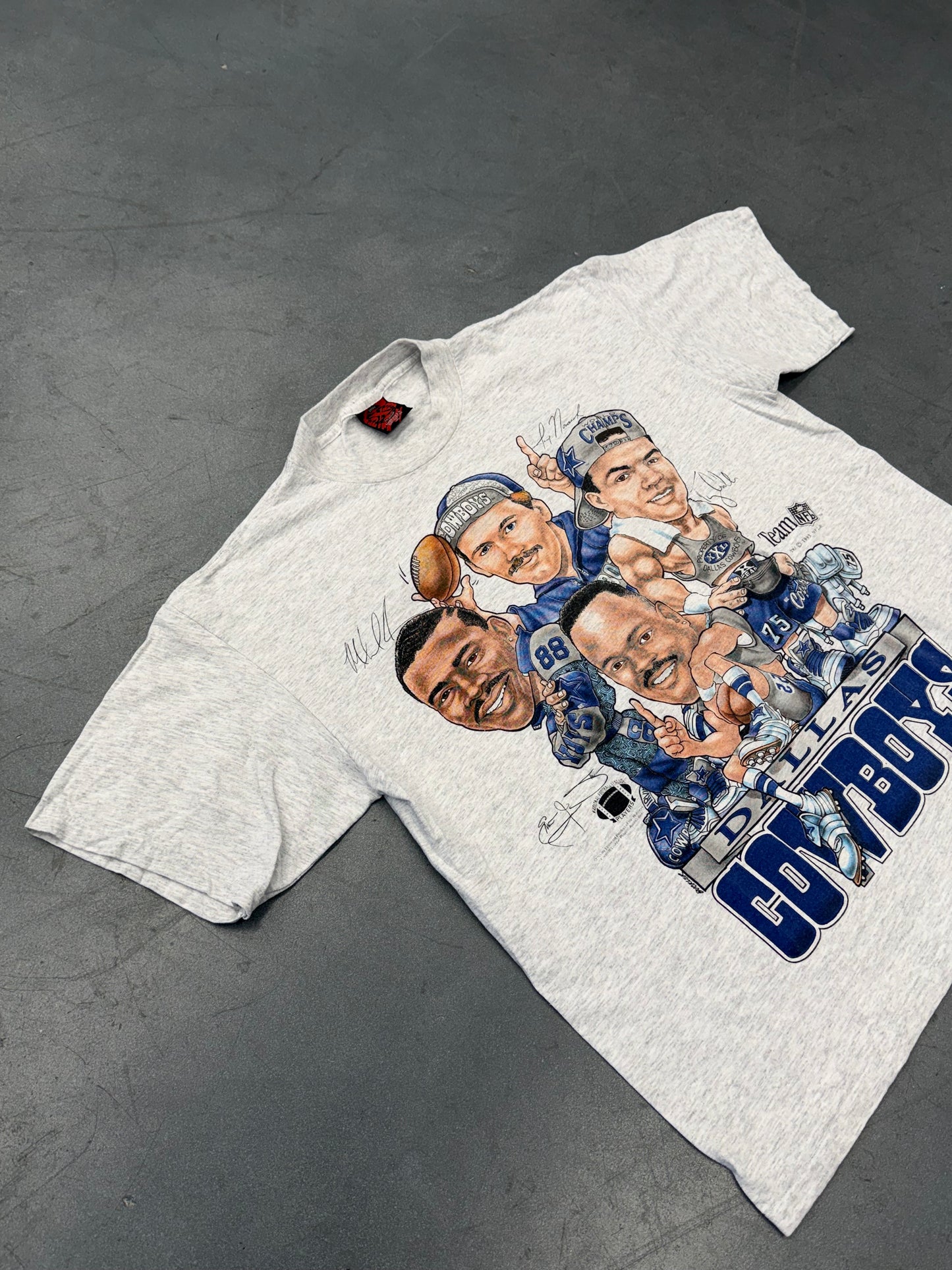 1993 DALLAS COWBOYS BIG HEAD TEAM TEE (XPLOSION TAG)