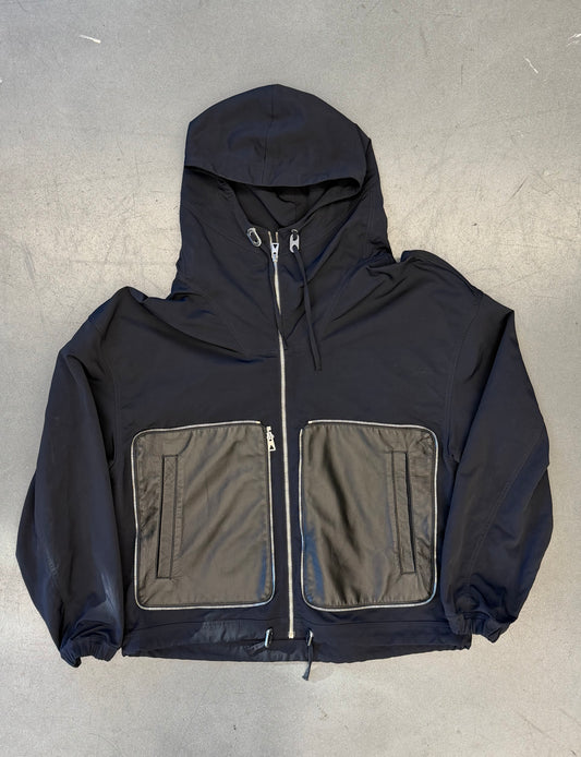 2022 BOTTEGA VENETA NYLON/LEATHER PACKABLE JACKET