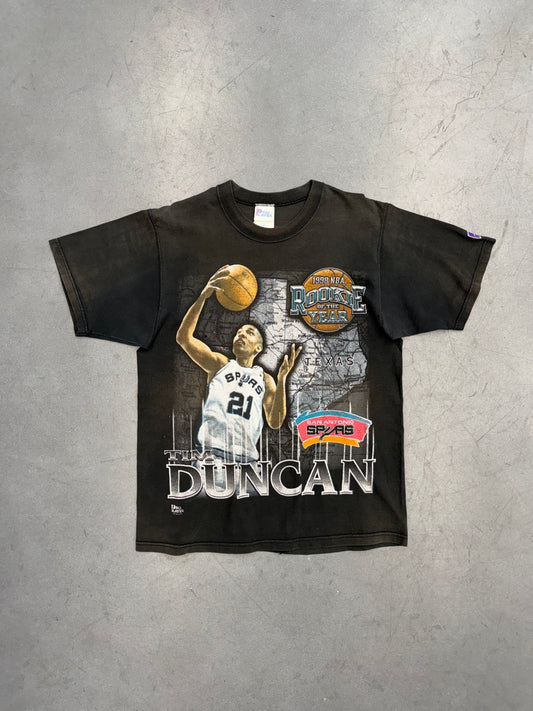 1998 NBA ROOKIE OF THE YEAR TIM DUNCAN SAN ANTONIO SPURS TEE (PRO PLAYER TAG)
