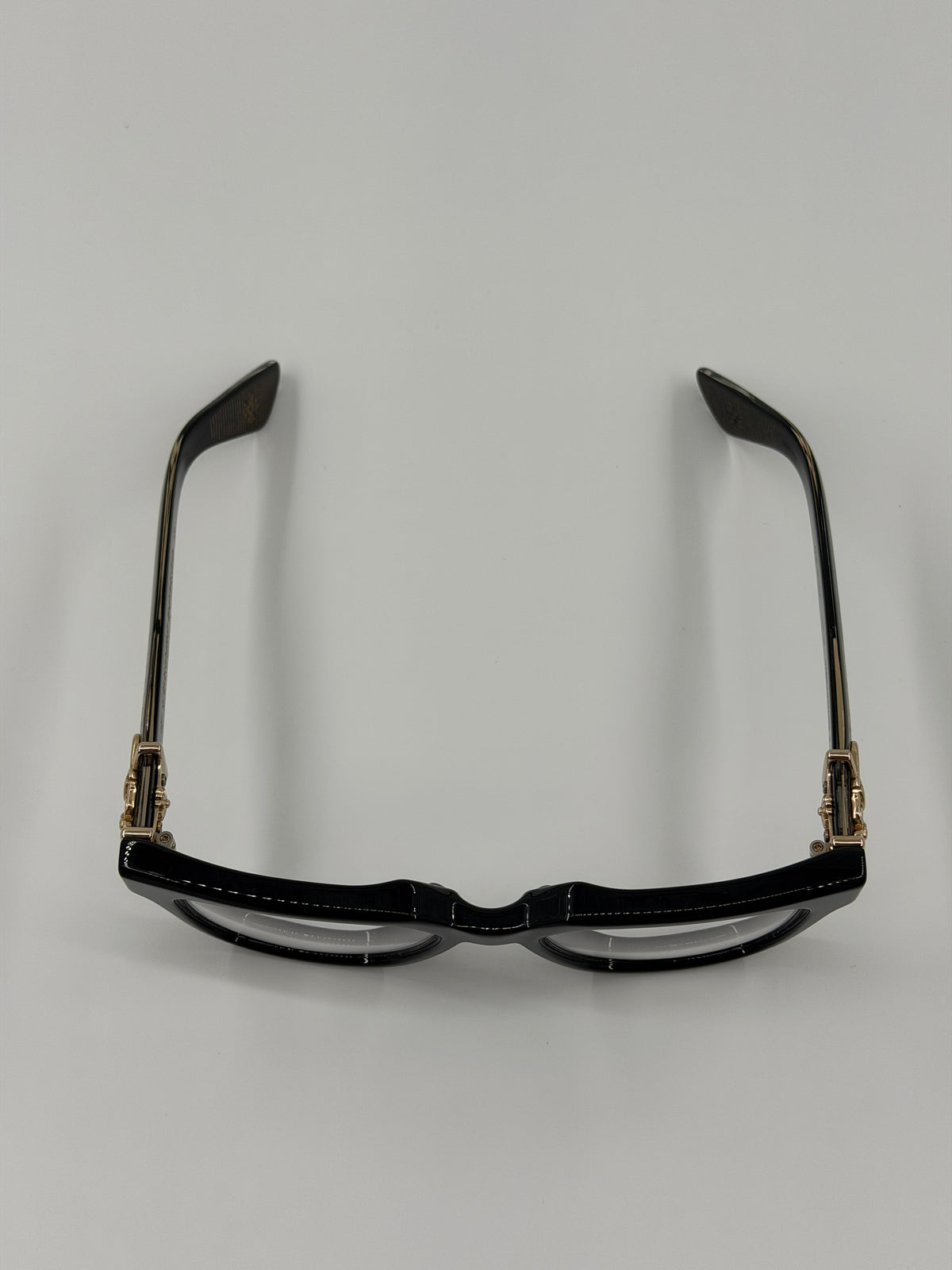 CHROME HEARTS VAGILLIONAIRE II EYEGLASSES - BLACK/GOLD