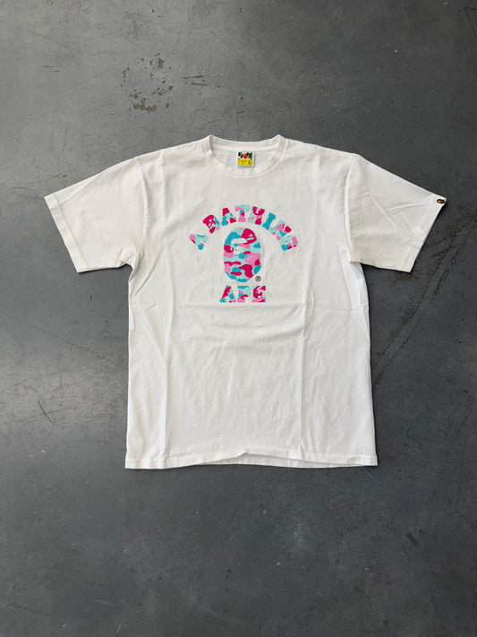 BAPE STORE MIAMI COLLEGE TEE - WHITE