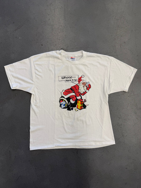 1994 SANTA WHOOP HERE IT IS POSTAL SERVICE TEE (HANES HEAVYWEIGHT TAG)
