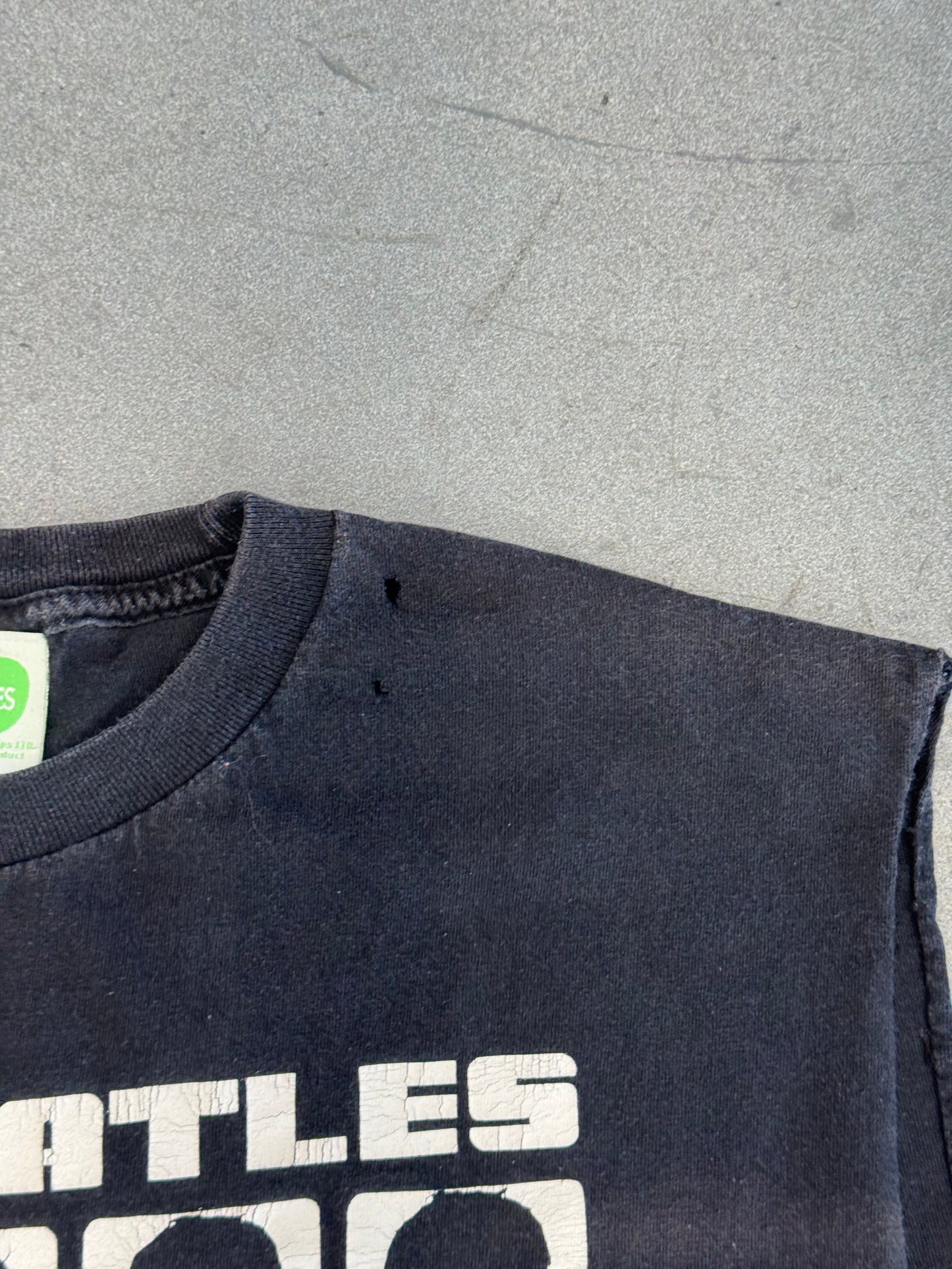 1998 THE BEATLES CUT-OFF TEE (APPLE TAG)