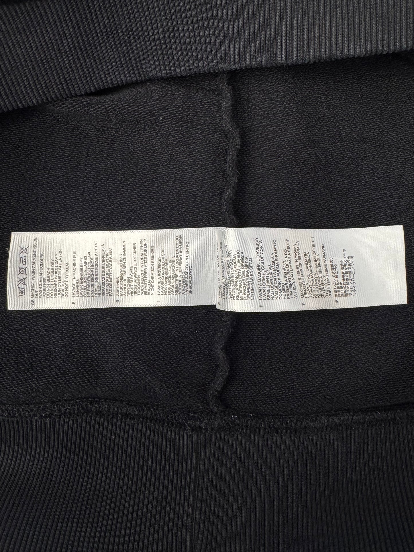 RAF SIMONS FRED PERRY TAPED HOODIE - BLACK