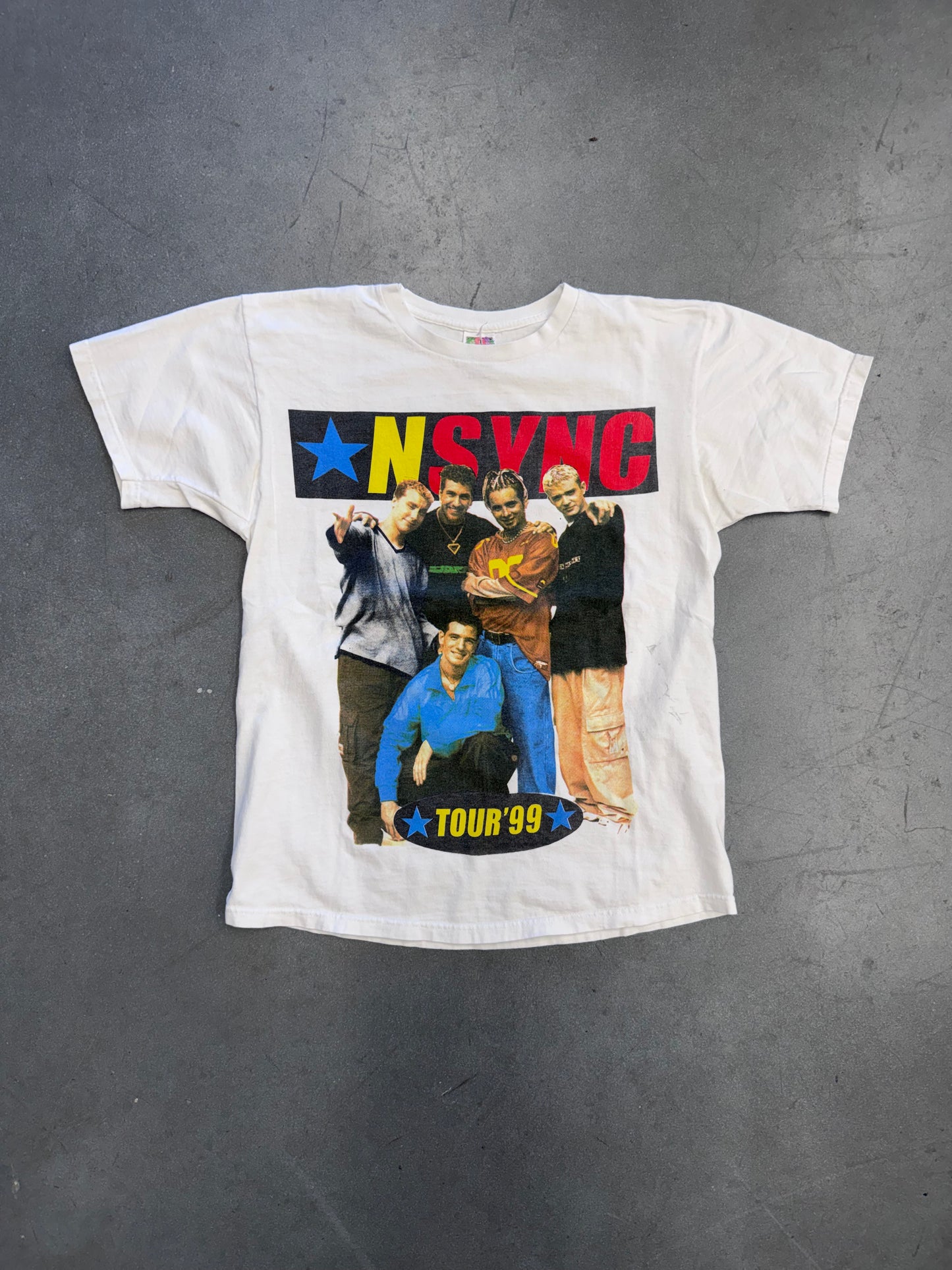 1999 NSYNC BOOTLEG TOUR TEE (FOTL TAG)