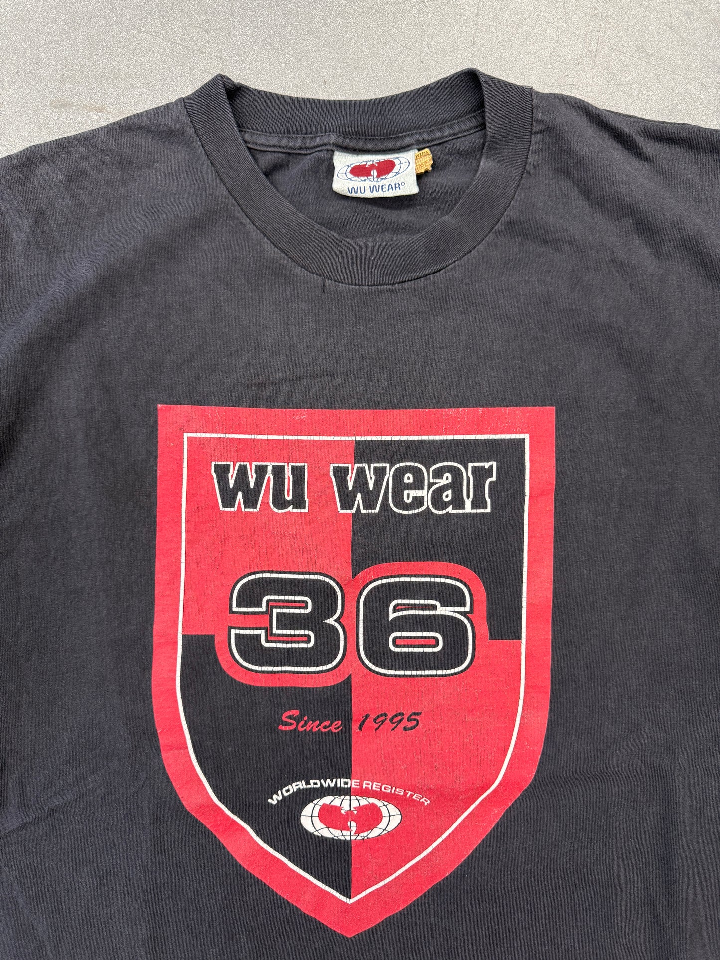 VINTAGE WU WEAR 26 EMBLEM TEE (WU WEAR TAG)
