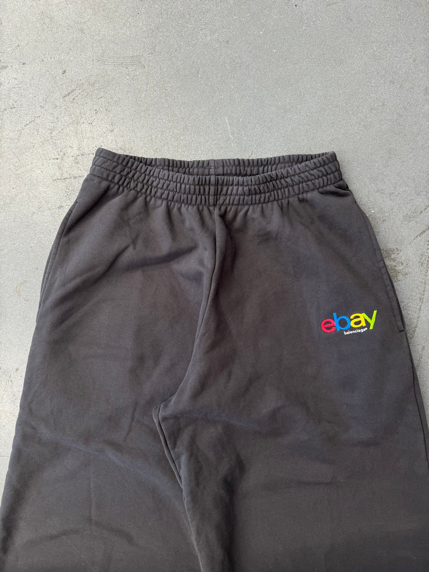 BALENCIAGA X EBAY BAGGY SWEATPANT - WASHED BLACK