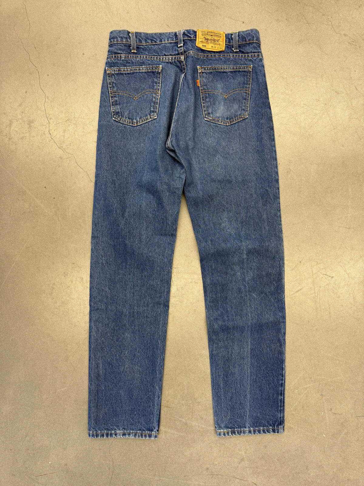 80S LEVI'S 505 ORANGE TAB STRAIGHT LEG JEANS