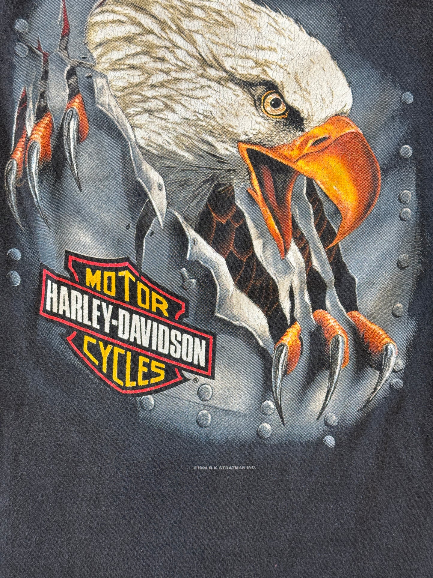 1994 HARLEY-DAVIDSON MOTORCYCLE EAGLE RIPPING THROUGH LS TEE