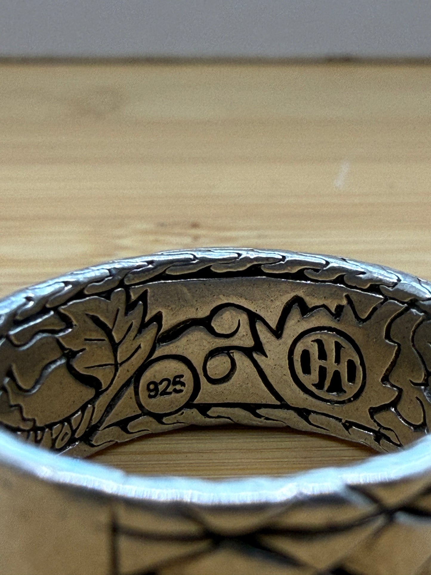 JOHN HARDY DISCONTINUED DRAGON SCALE SILVER RING