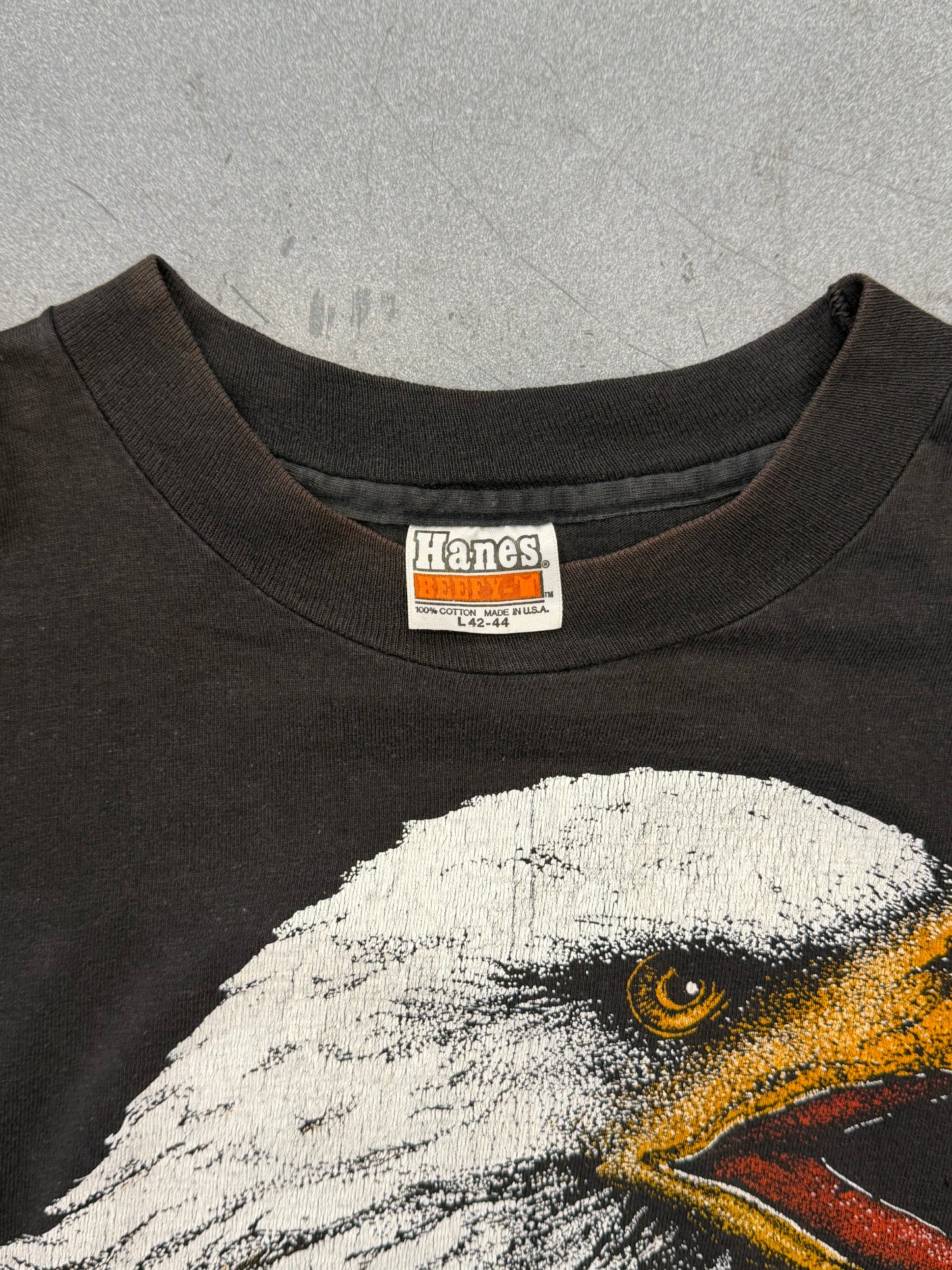 1980'S HARLEY DAVIDSON PIERCE DEKALB, ILLINOIS TEE (HANES BEEFY TEE TAG)