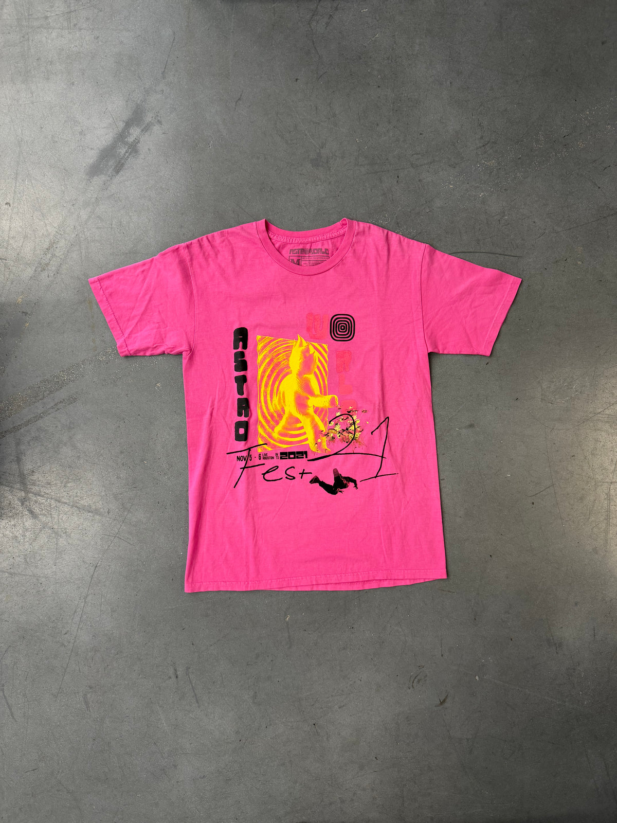 2021 TRAVIS SCOTT ASTROWORLD FEST TEE - PINK