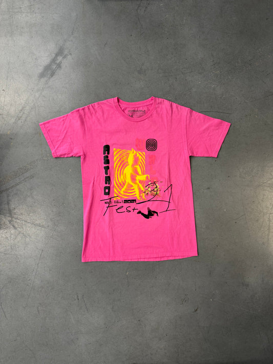2021 TRAVIS SCOTT ASTROWORLD FEST TEE - PINK