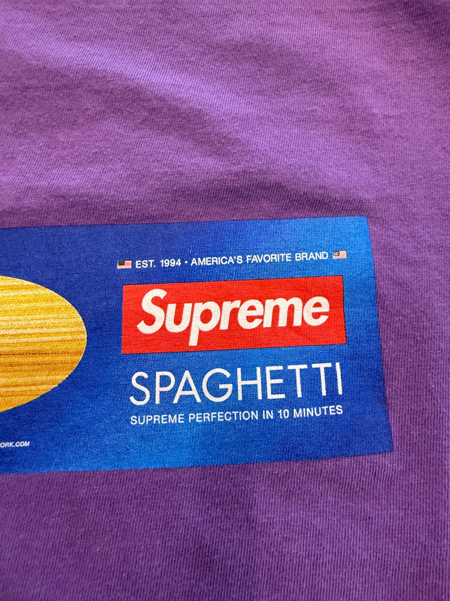 FW21 SUPREME SPAGHETTI TEE - PURPLE
