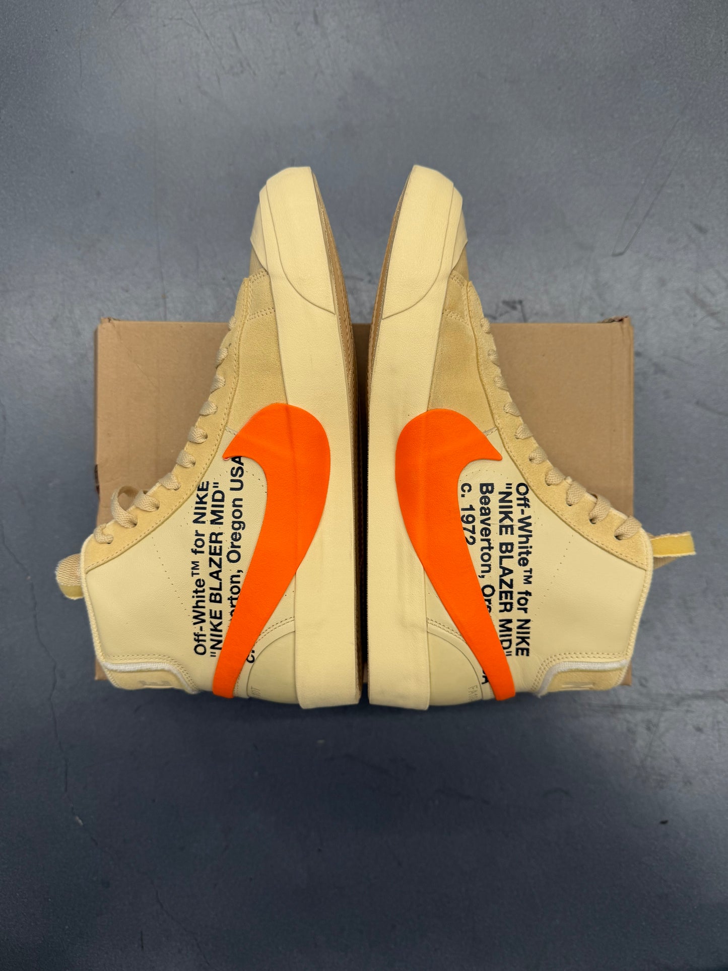 2018 SIZE 10.5 NIKE BLAZER MID OFF-WHITE 'HALLOW'S EVE'