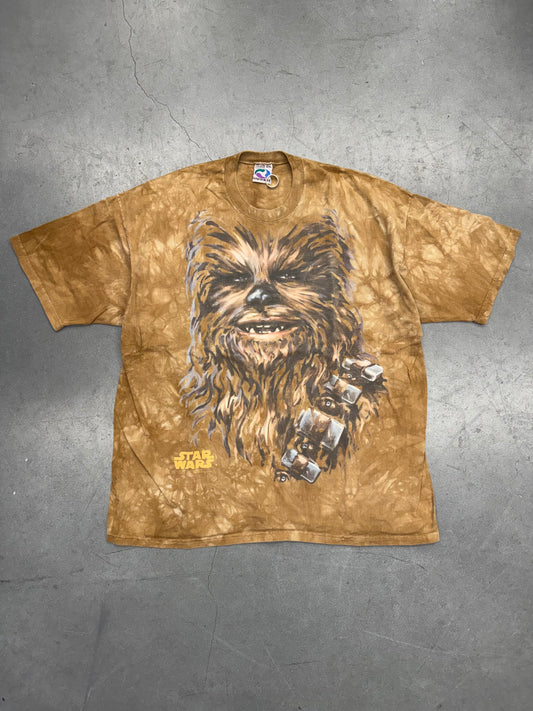 1997 CHEWBACCA LIQUID BLUE ALL OVER PRINT TEE (LIQUID BLUE TAG)