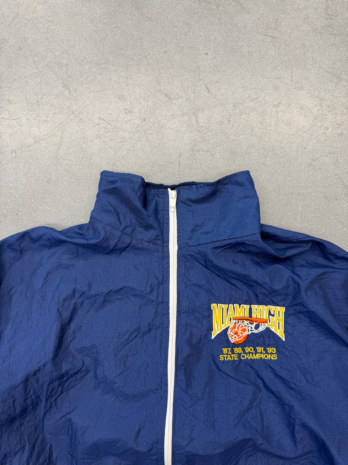 1993 MIAMI HIGH BASKETBALL STATE CHAMPIONS NYLON WINDBREAKER