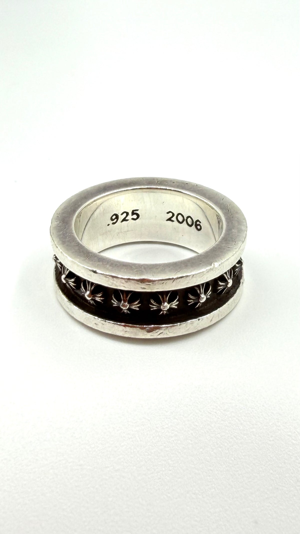 CHROME HEARTS MINI PLUS BEARING SILVER RING - 5