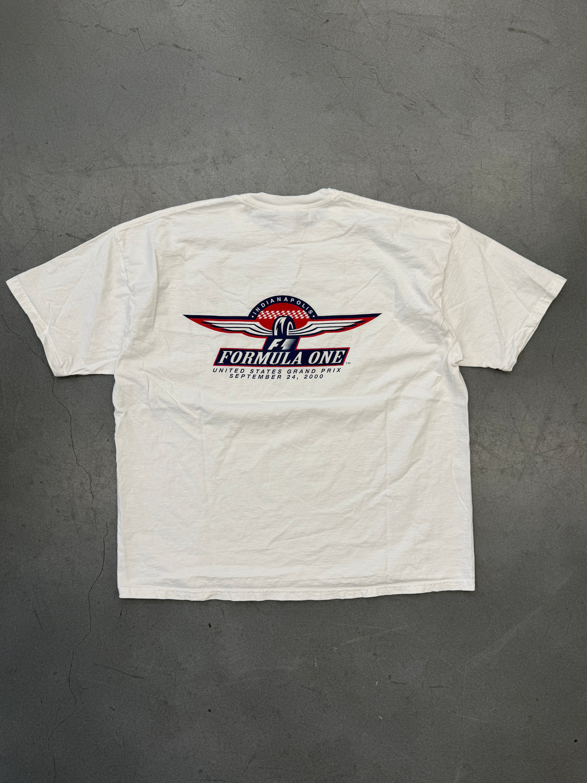 2000 FORMULA ONE UNITED STATES GRAND PRIX TEE (CADRE TAG)