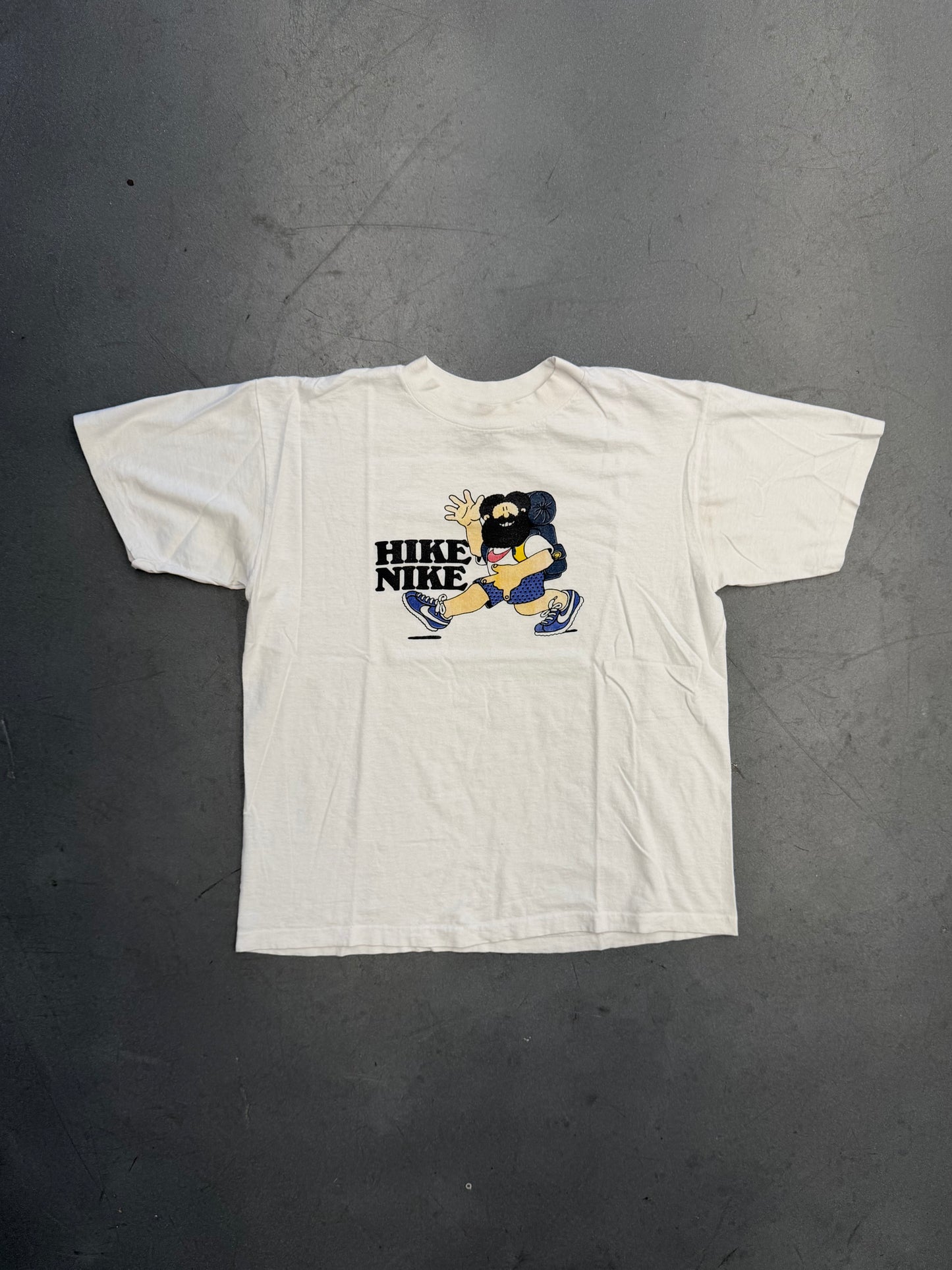 70S-80S NIKE "HIKE NIKE" TEE (FADED BLACK TAG)