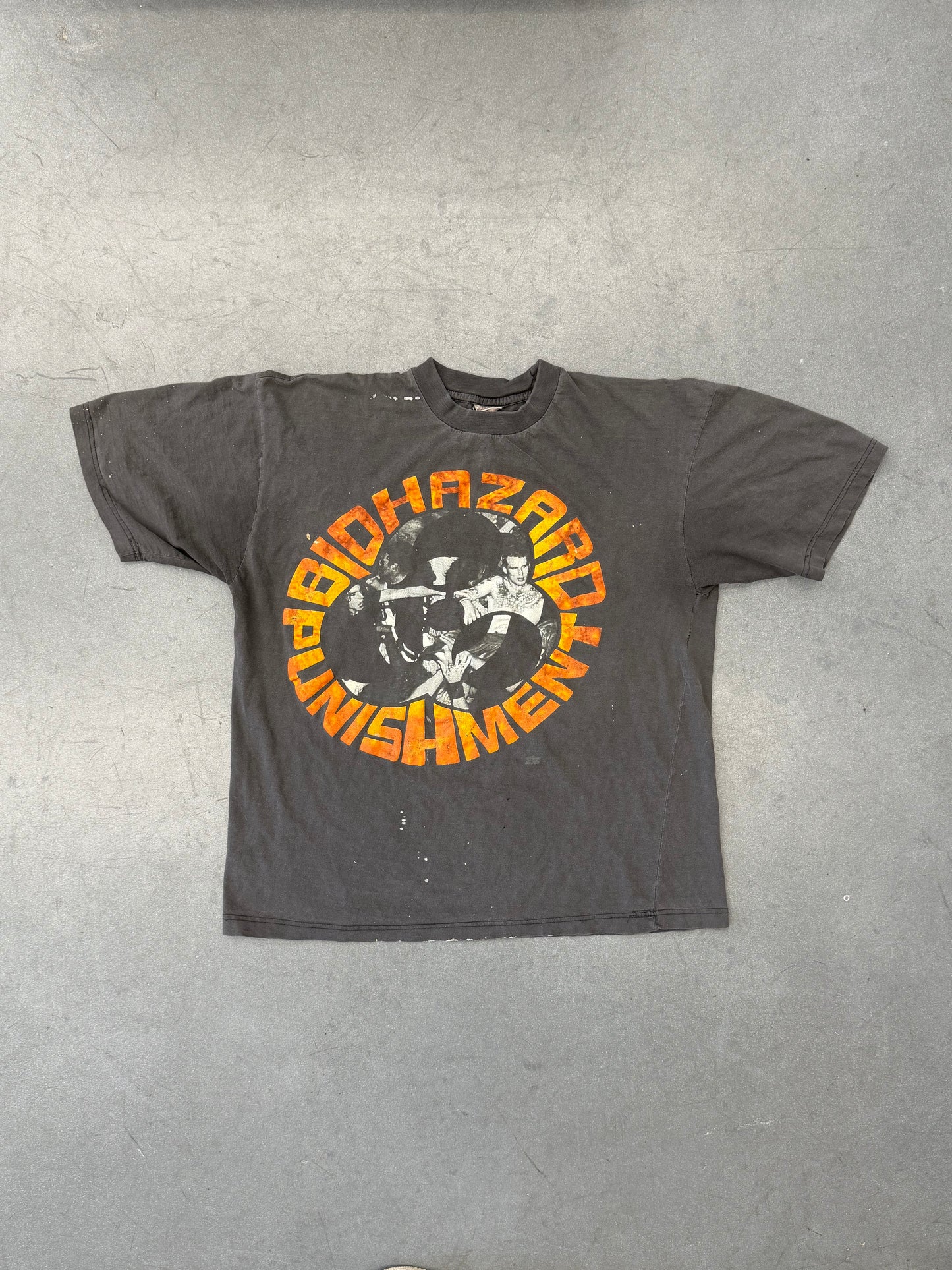 90'S BIOHAZARD PUNISHMENT EURO TOUR TEE (BRIGHT GREEN TAG)