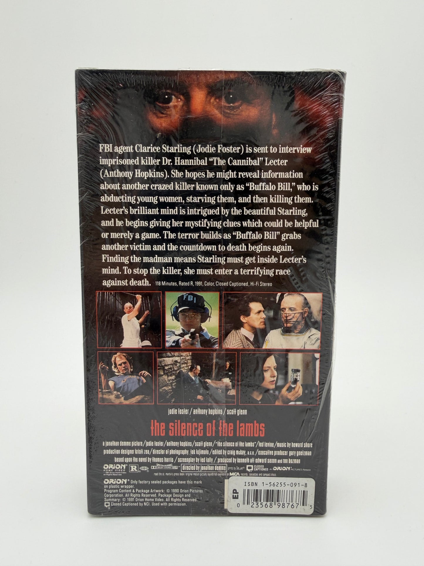 SILENCE OF THE LAMBS 1991 RED TAB VHS (SEALED)