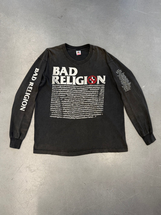 90'S BAD RELIGON LYRICS LS TEE (FOTL TAG)