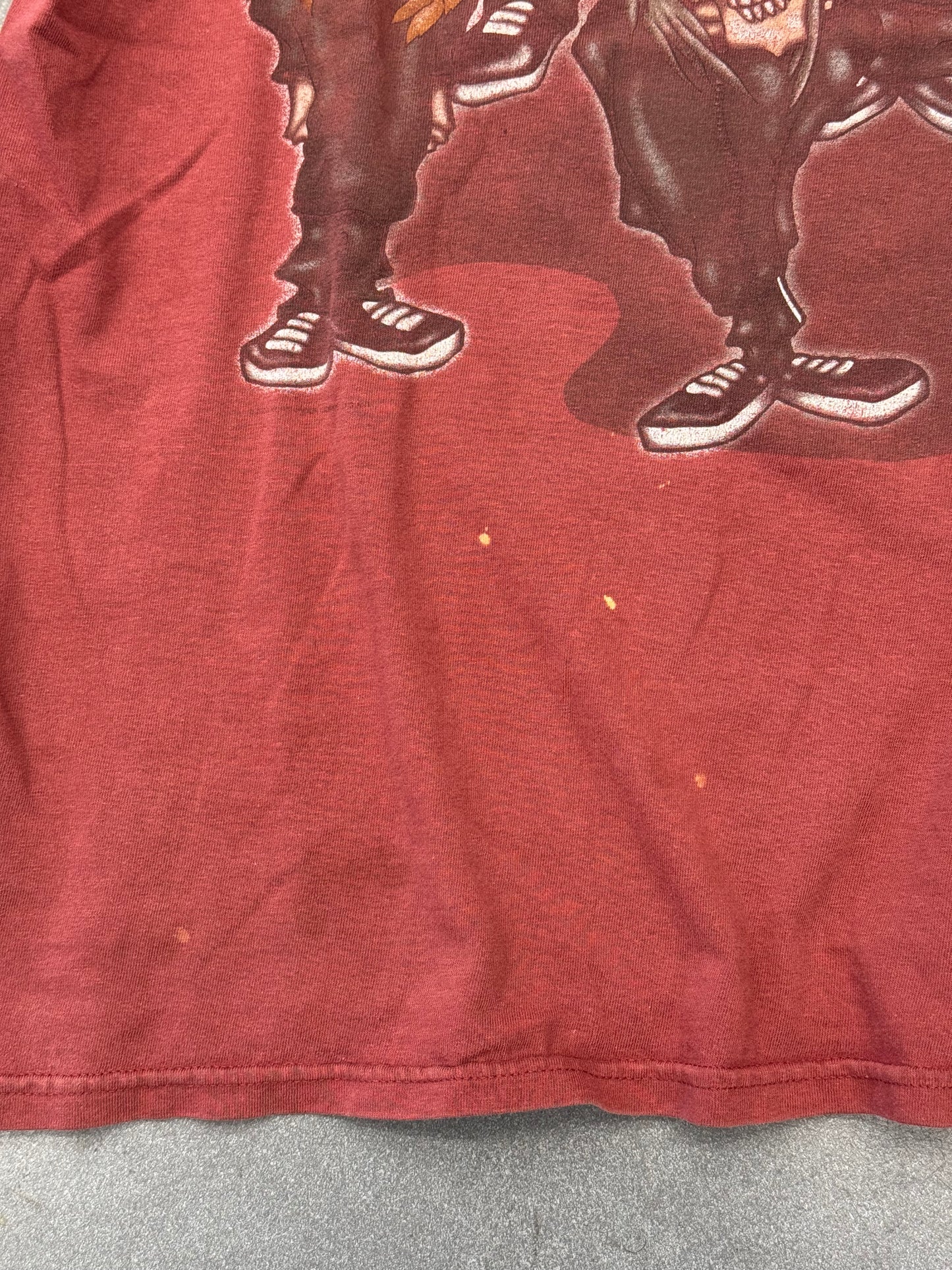2001 KORN SADIDA SKULLS CARICATURE TEE (PULLED TAG)