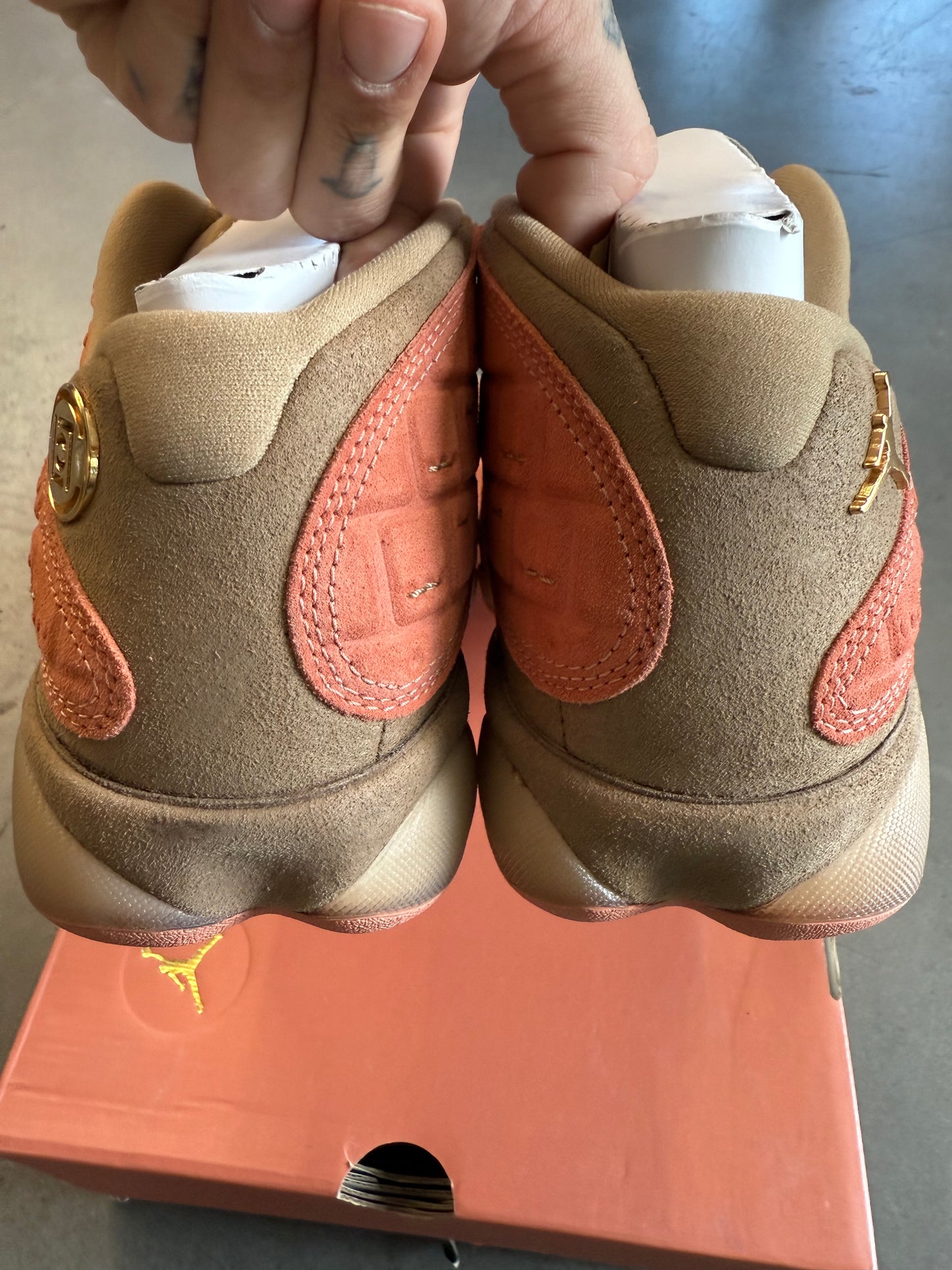 2018 SIZE 10 CLOT JORDAN 13 RETRO LOW SEPIA STONE (NEW WITH BOX)