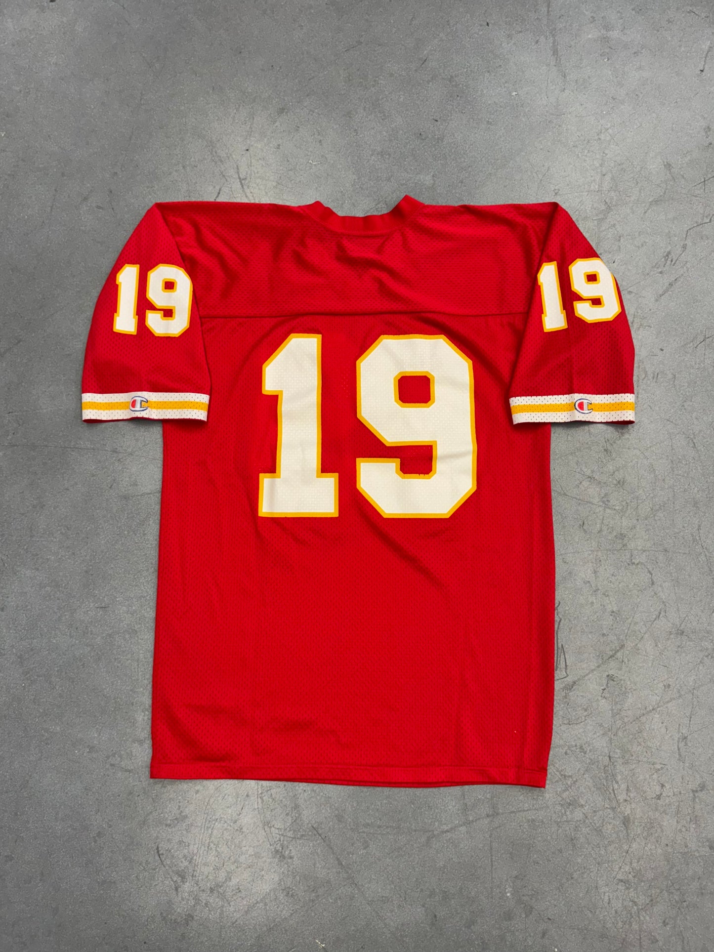 90S CHAMPION KANSAS CITY CHIEFS JOE MONTANA #19 JERSEY
