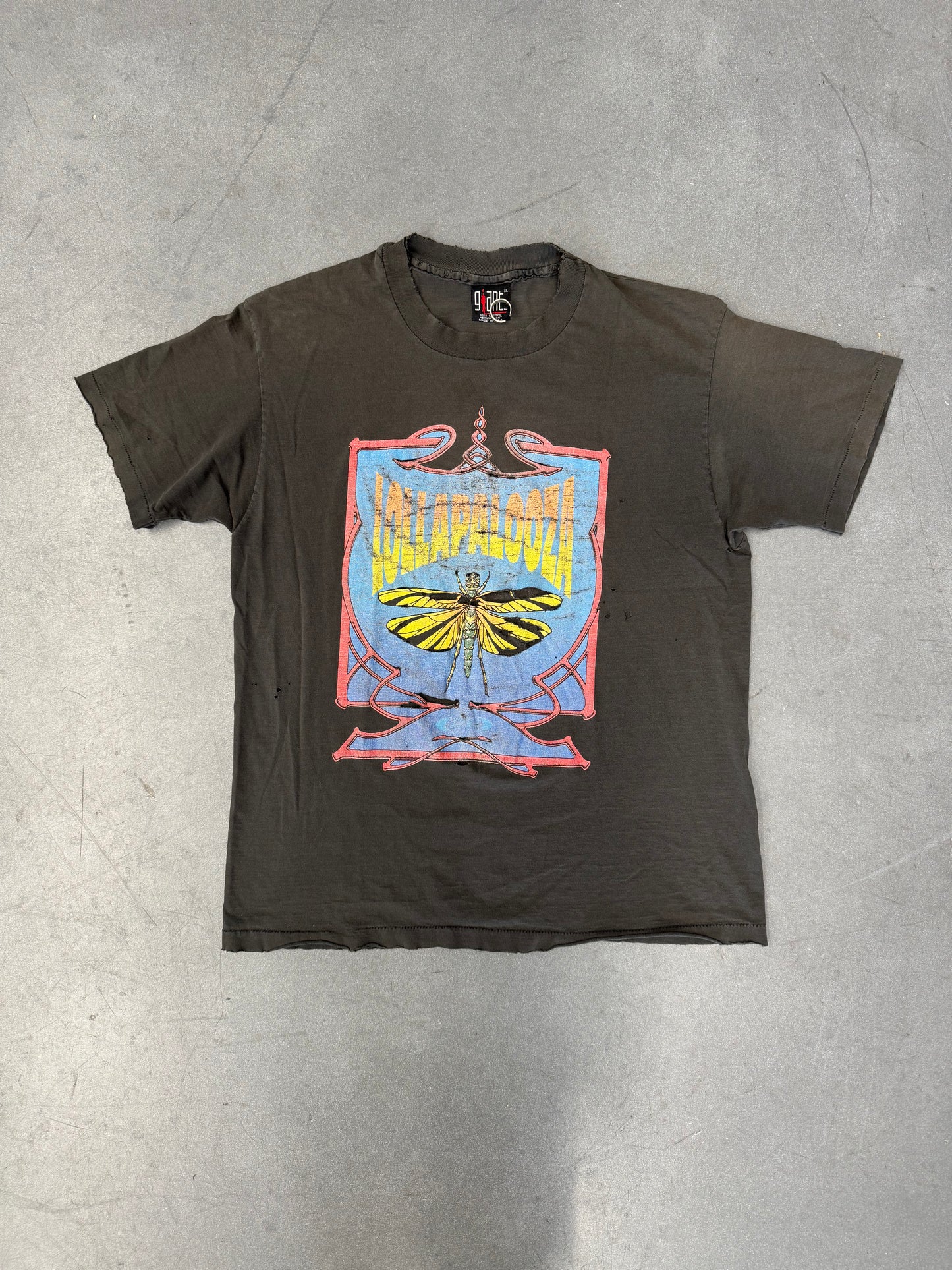 1992 LOLLAPALOOZA FESTIVAL DRAGON FLY TEE (GIANT TAG)