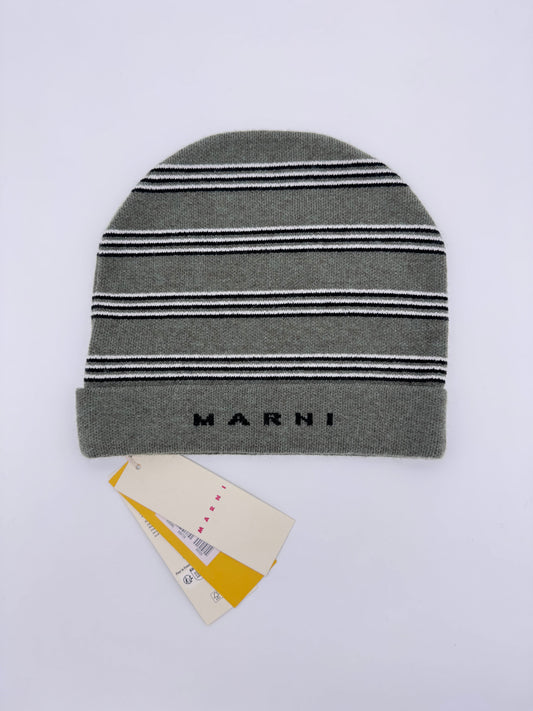 MARNI DEEP LICHEN GREEN BEANIE (III) (NWT)