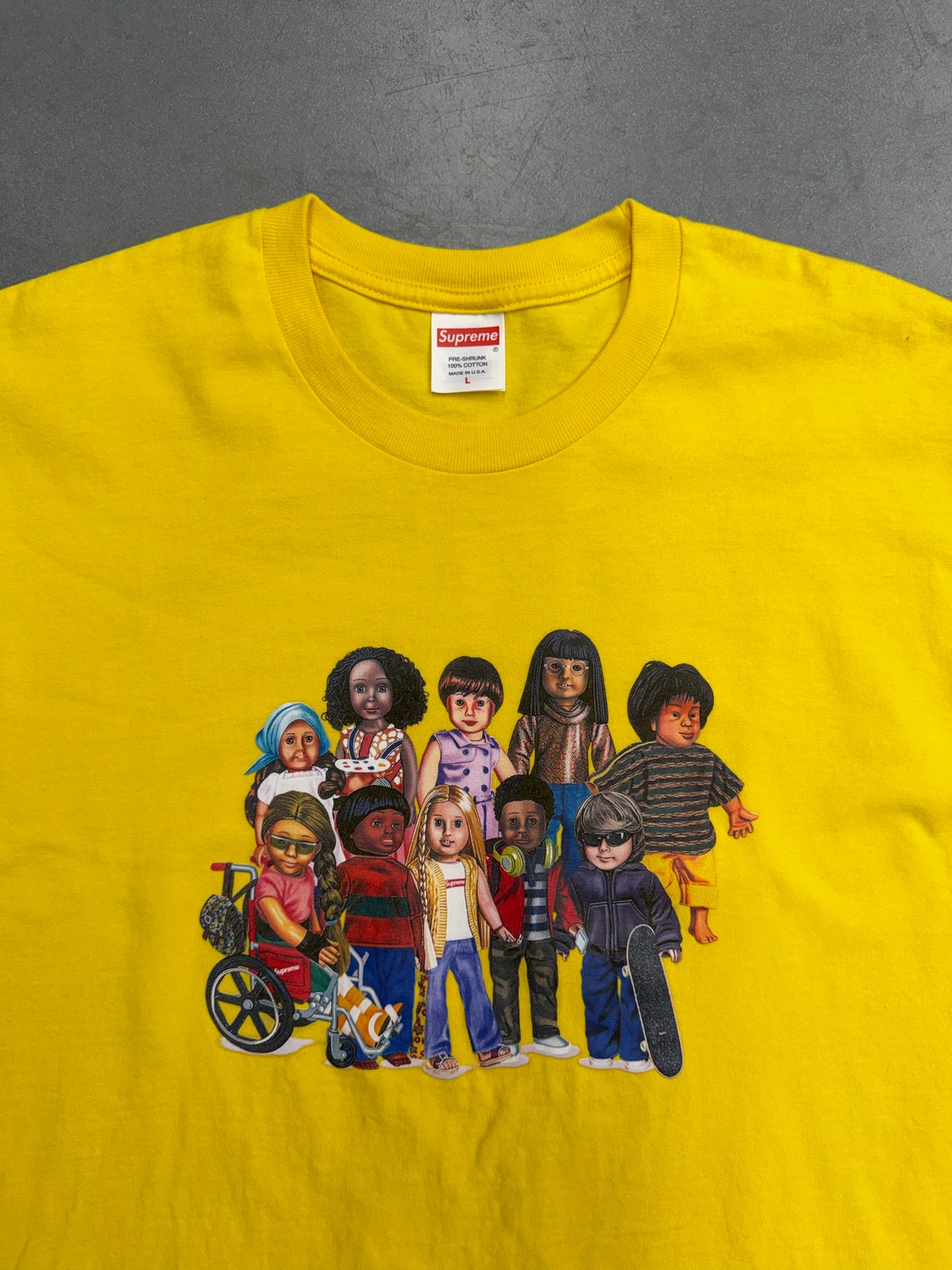 SS23 SUPREME CHILDREN TEE - YELLOW