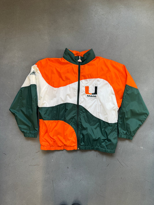 90'S APEX ONE UNIVERSITY OF MIAMI WINDBREAKER (APEX ONE TAG)