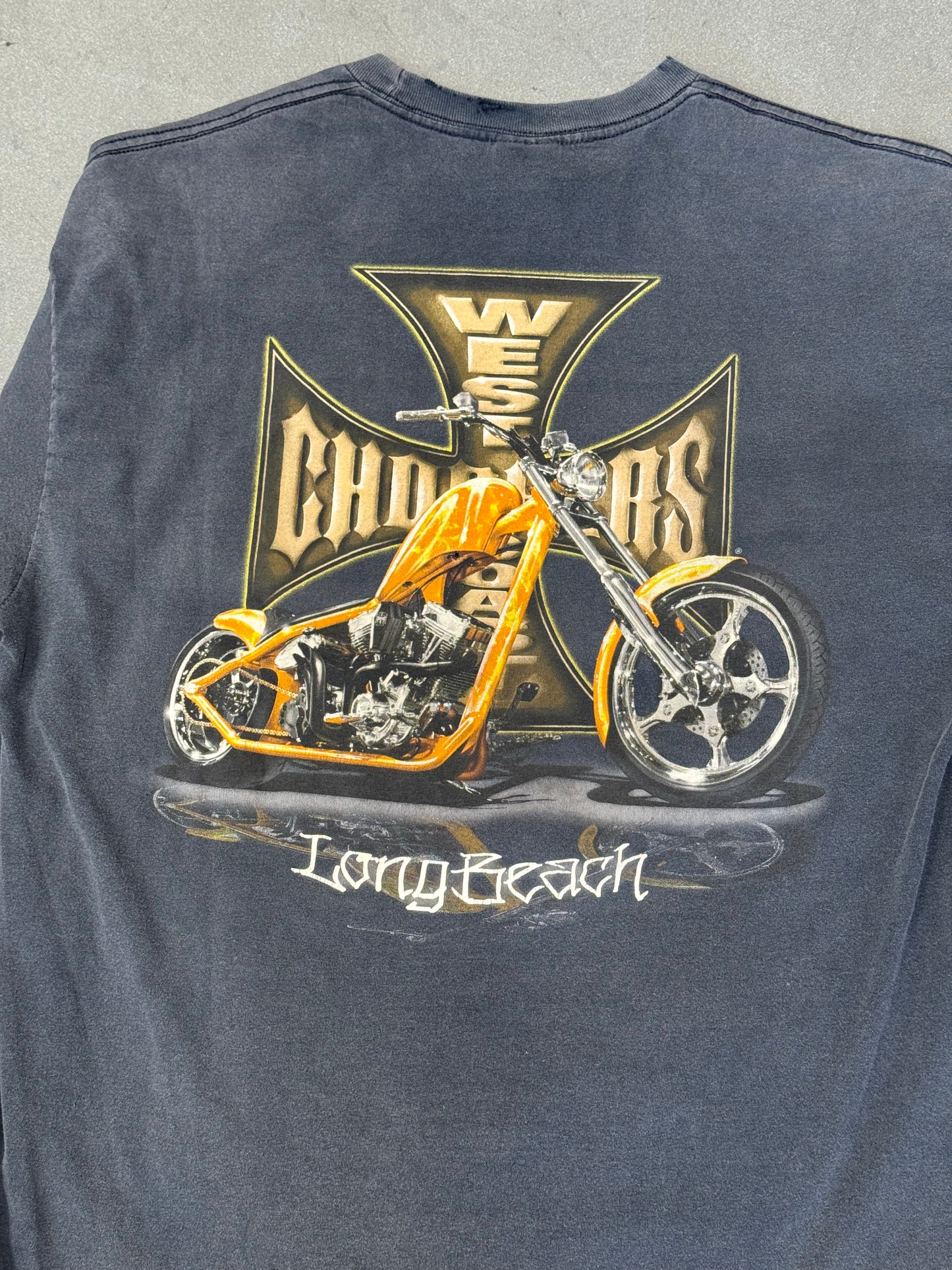 90'S WEST COAST CHOPPERS LONG BEACH, CA LS TEE (PULLED TAG)
