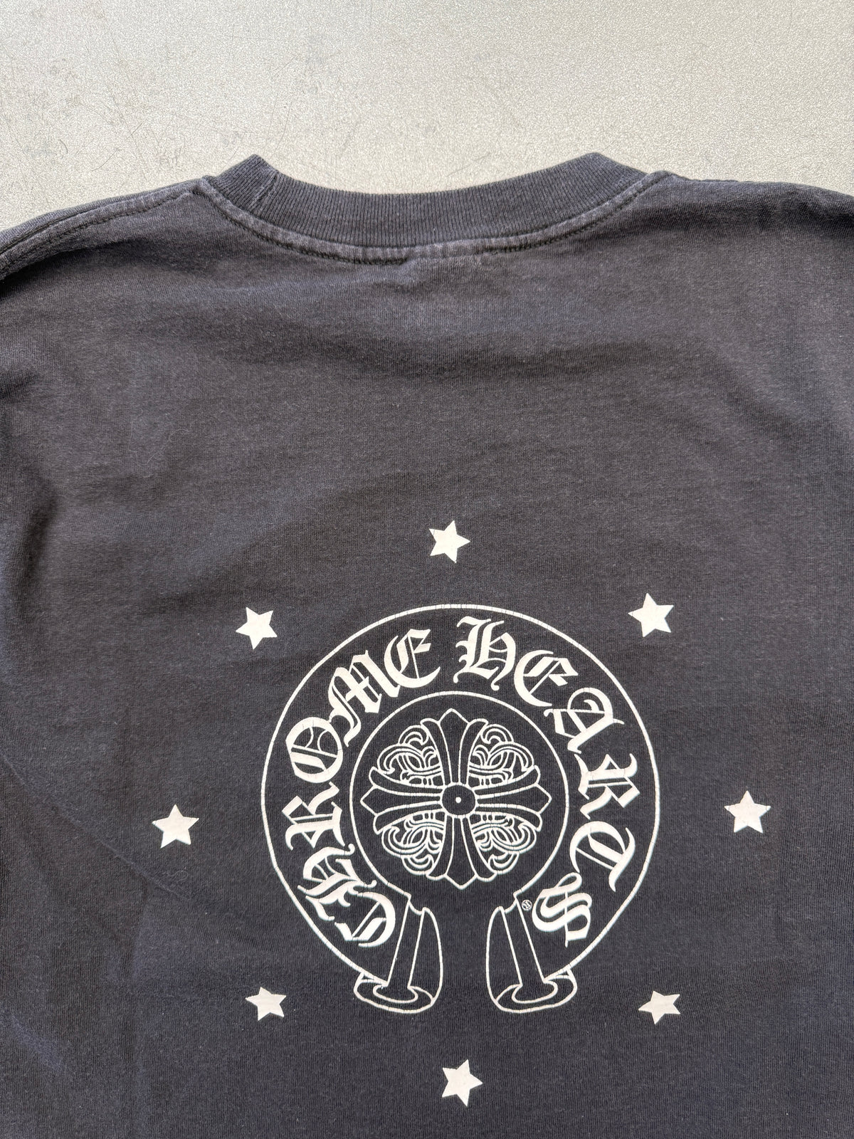 VINTAGE CHROME HEARTS MALIBU STAR POCKET LONG SLEEVE TEE (WHITE TAG)