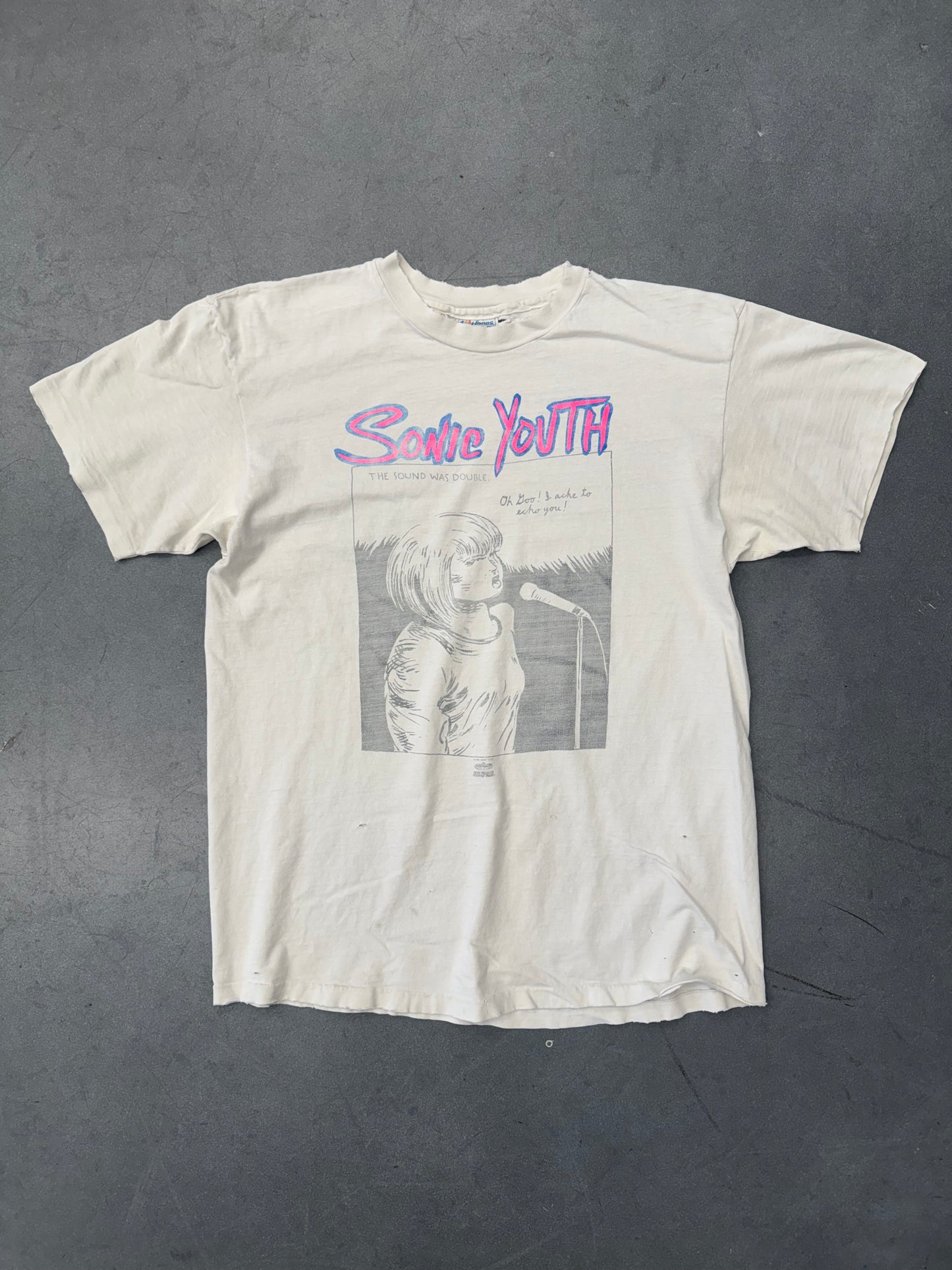 1991 SONIC YOUTH "GOO" TEE (HANES BEEFY-T TAG)