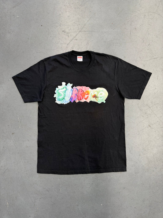 SS23 SUPREME WATERCOLOR TEE - BLACK