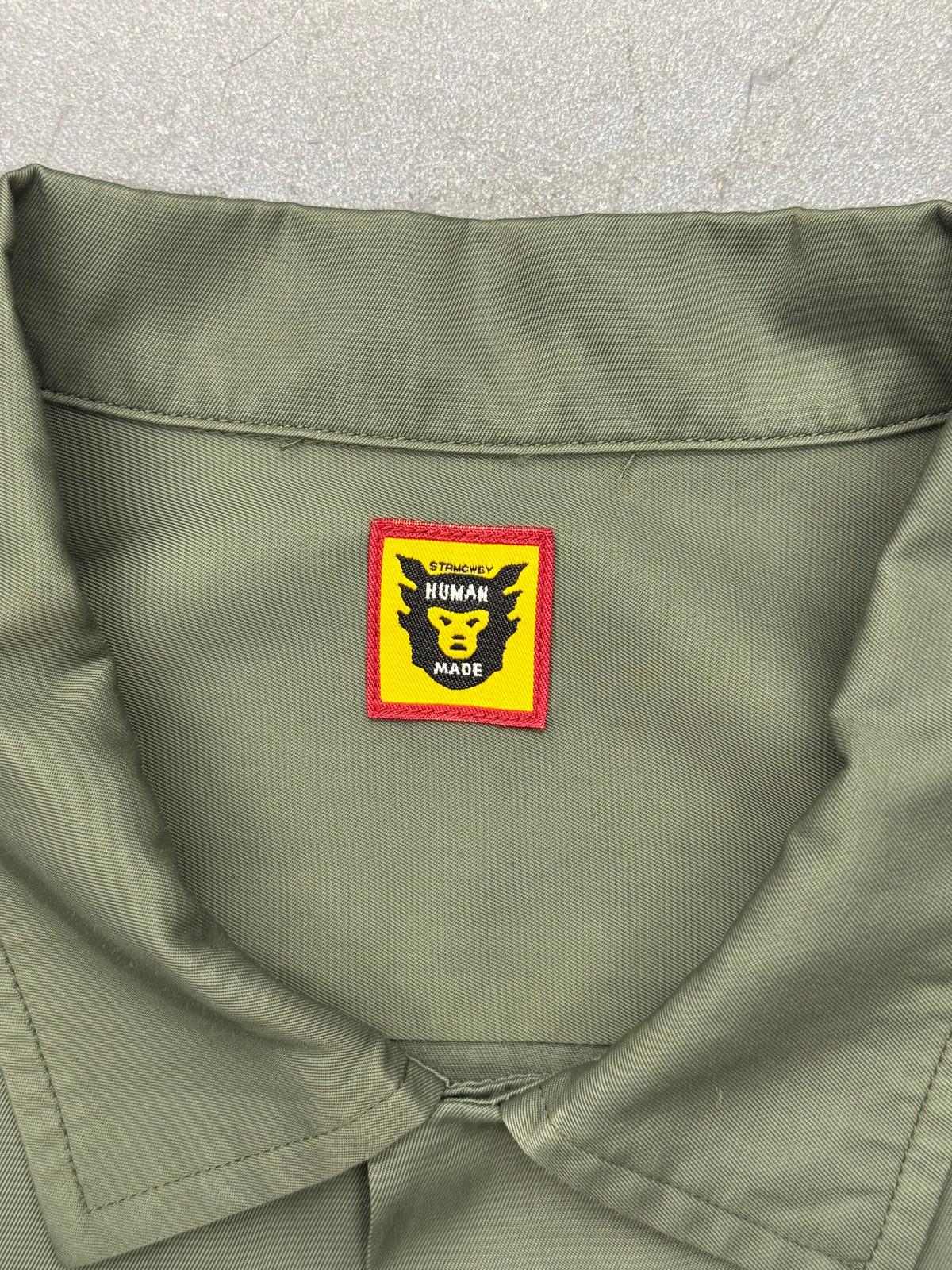 HUMAN MADE BOWLING SHIRT OLIVE DRAB