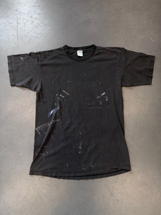 90'S MAKAVELI AGAINST ALL ODDS 2PAC TUPAC FADED FRONT TEE (PERFECT GAME TAG)