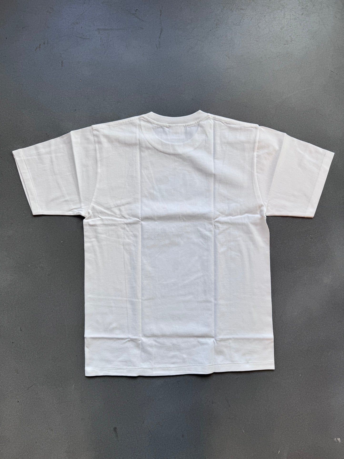 A BATHING APE CAMO BIG HEAD TEE - BLUE CAMO/WHITE (L) (NWT)