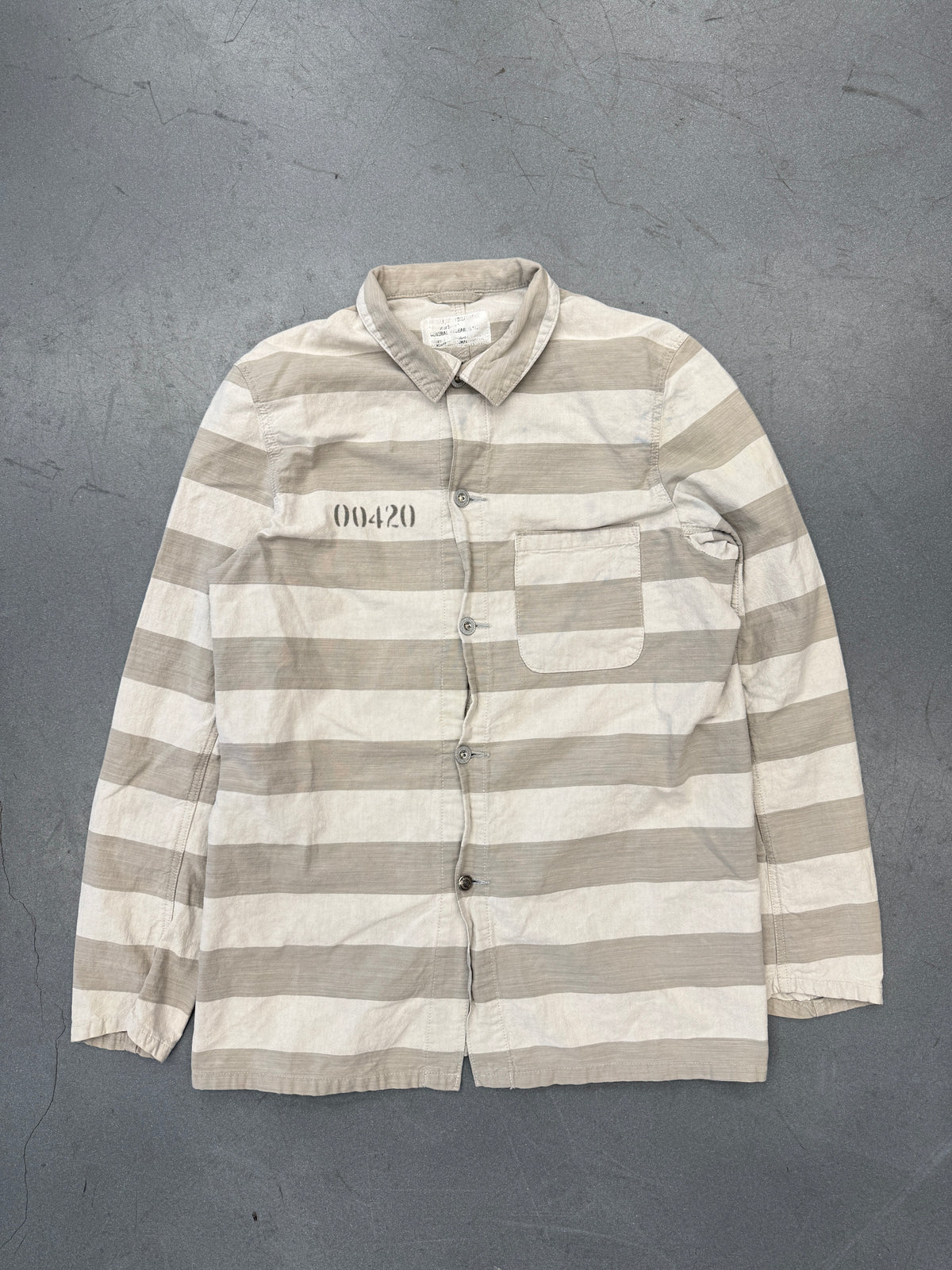 AW04 GENERAL RESEARCH PRISONER BUTTON-UP SHIRT