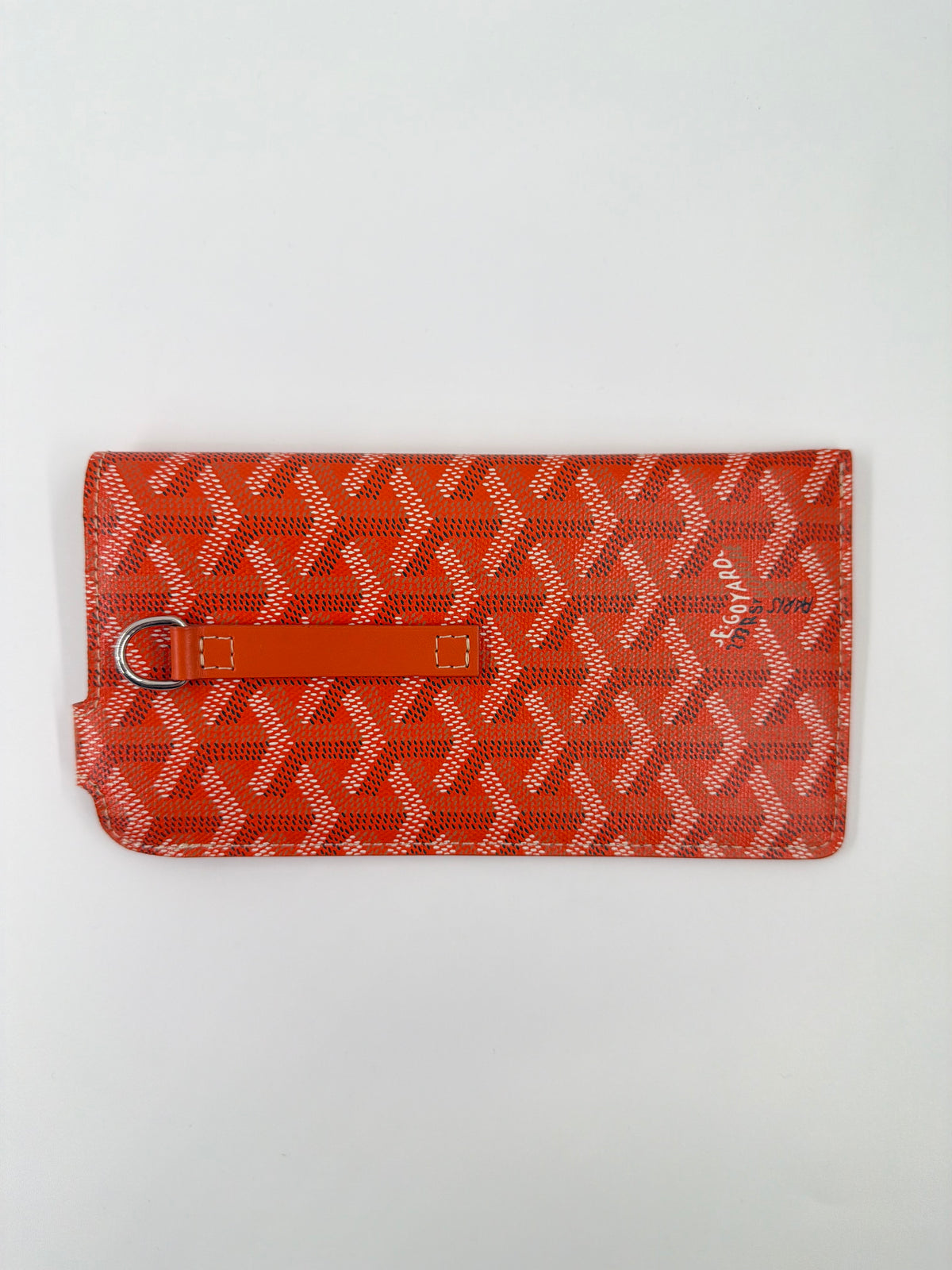 GOYARD MONTMARTRE GM SUNGLASSES CASE WITH LEATHER STRAP