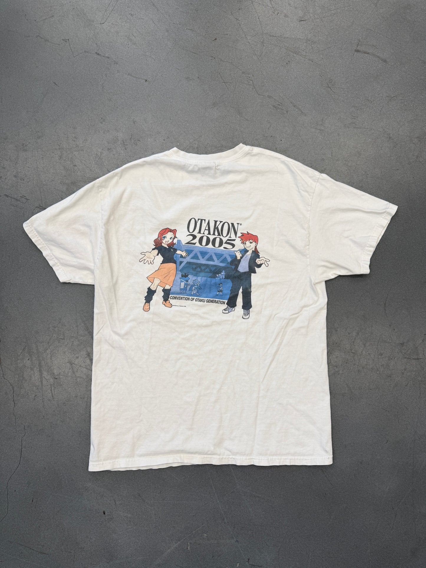 2005 OTAKON CONVENTION OF OTAKU GENERATION POCKET TEE (HANES BEEFY-T TAG)