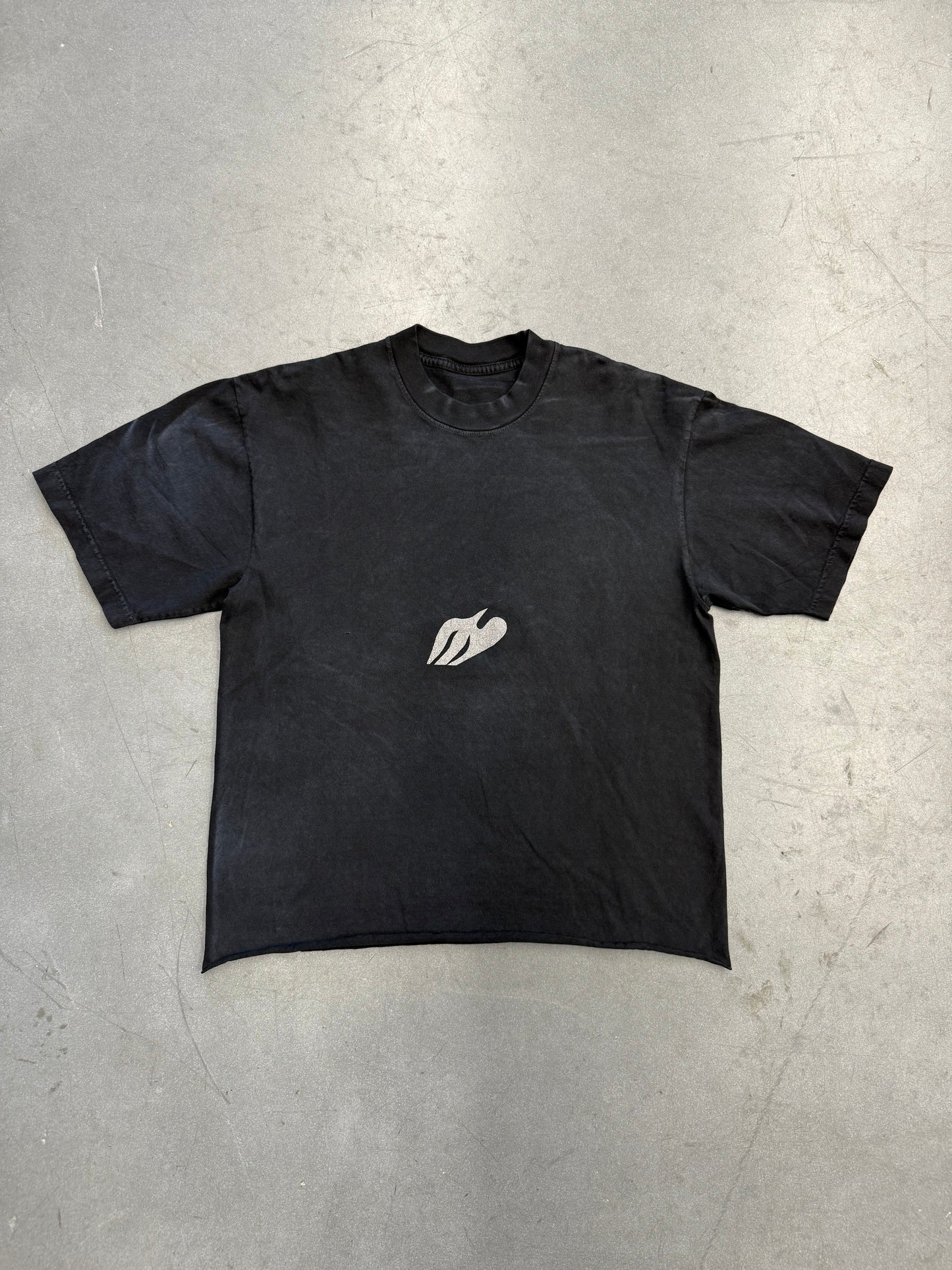 KANYE WEST DONDA DOVES S/S CROPPED HOMECOMING TEE - BLACK (OS)