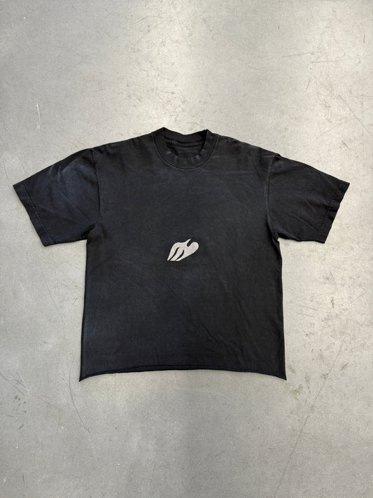 KANYE WEST DONDA DOVES S/S CROPPED HOMECOMING TEE - BLACK (OS)